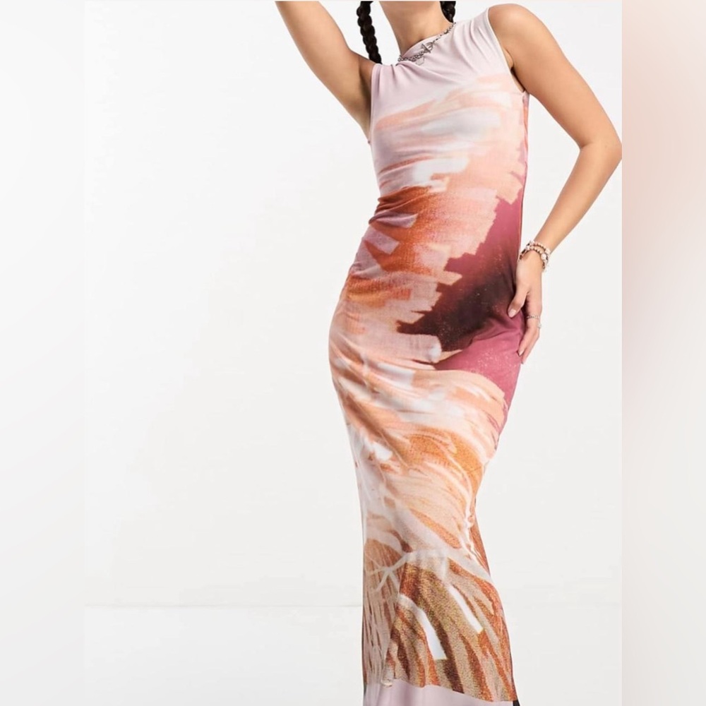 Elegant Multicolor Maxi Dress